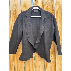 Jones New York Collection Women's Black 100% Wool Half Sleeve Shrug Shawl 3X